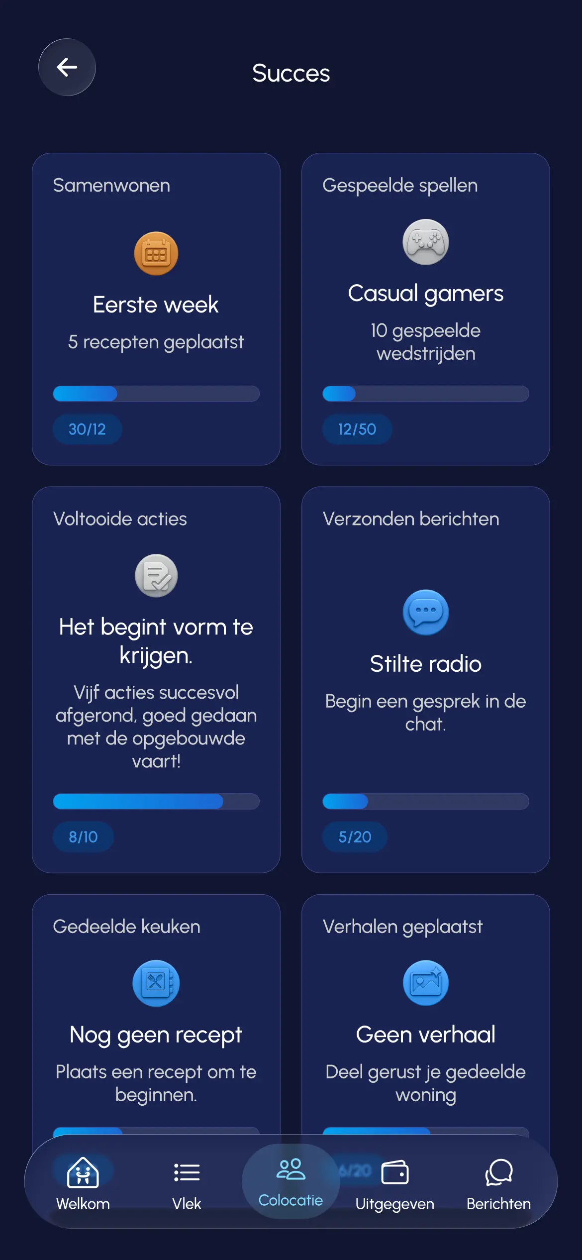 Registerkarte Gamification