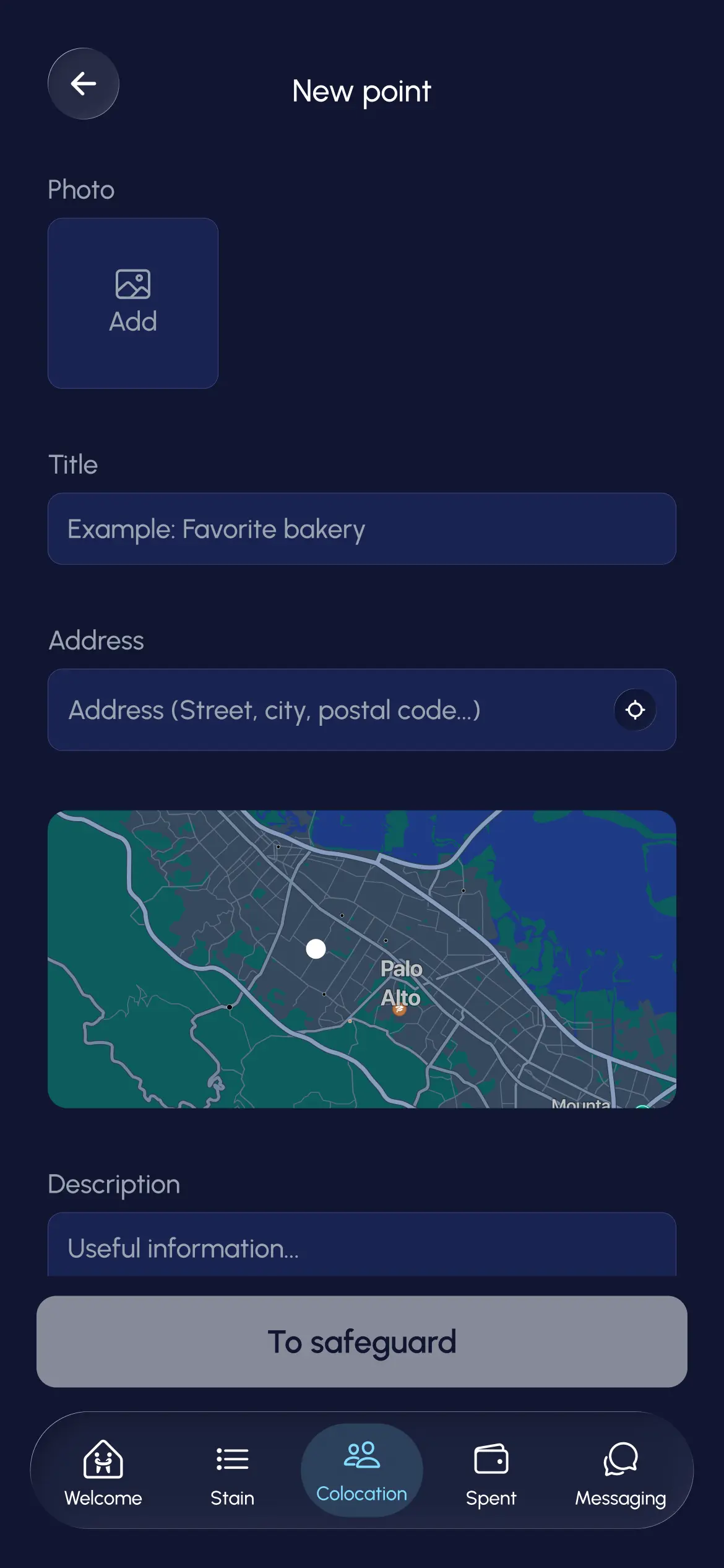 Map tab