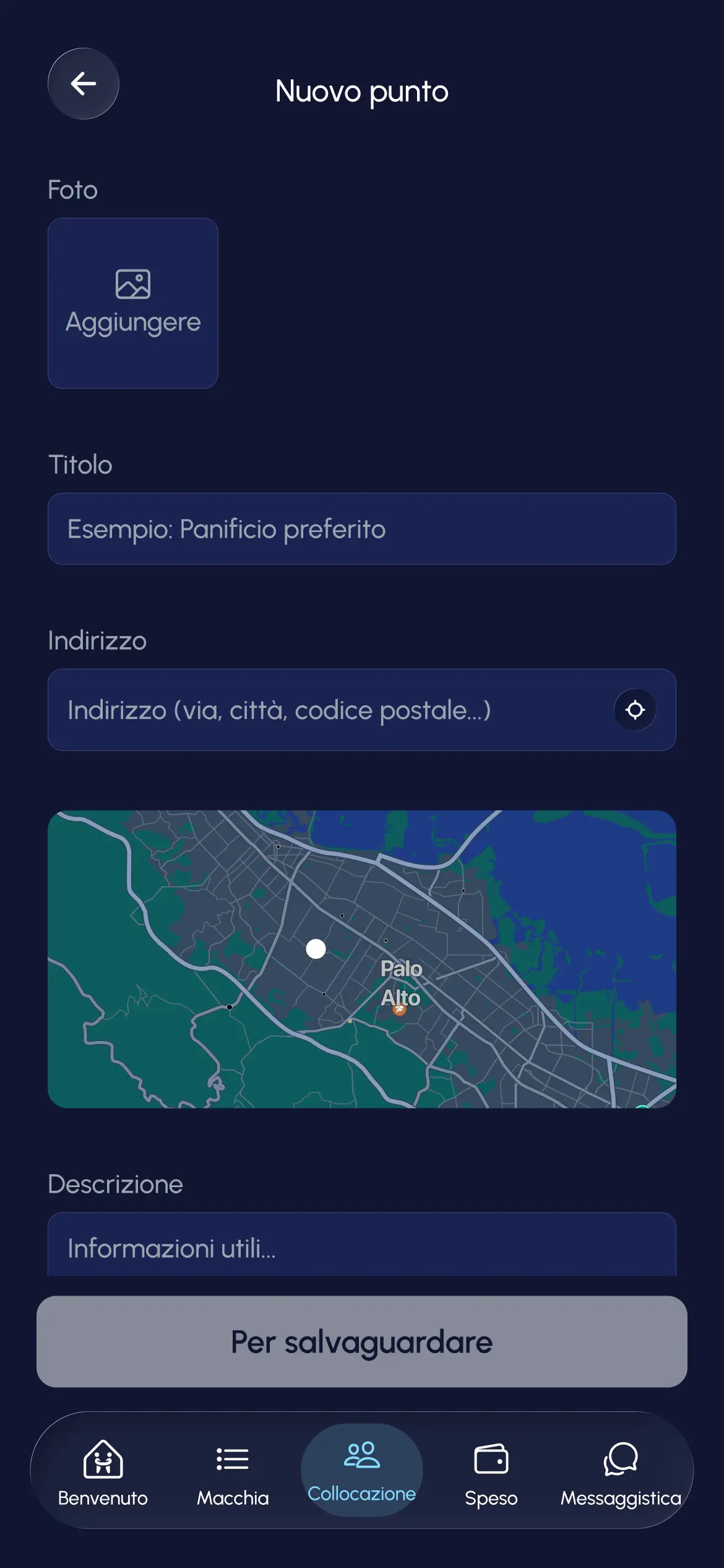 Scheda Mappa