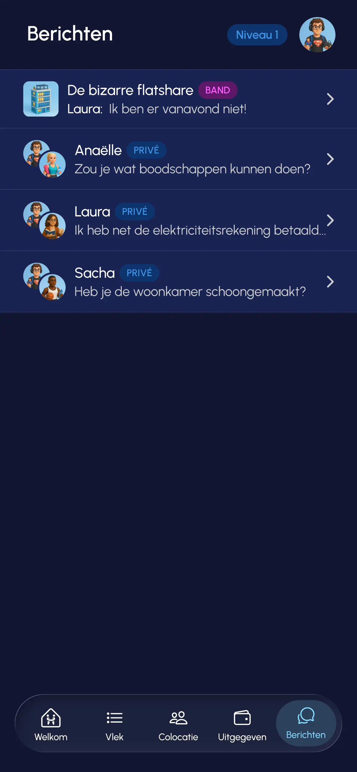 Registerkarte Nachrichten