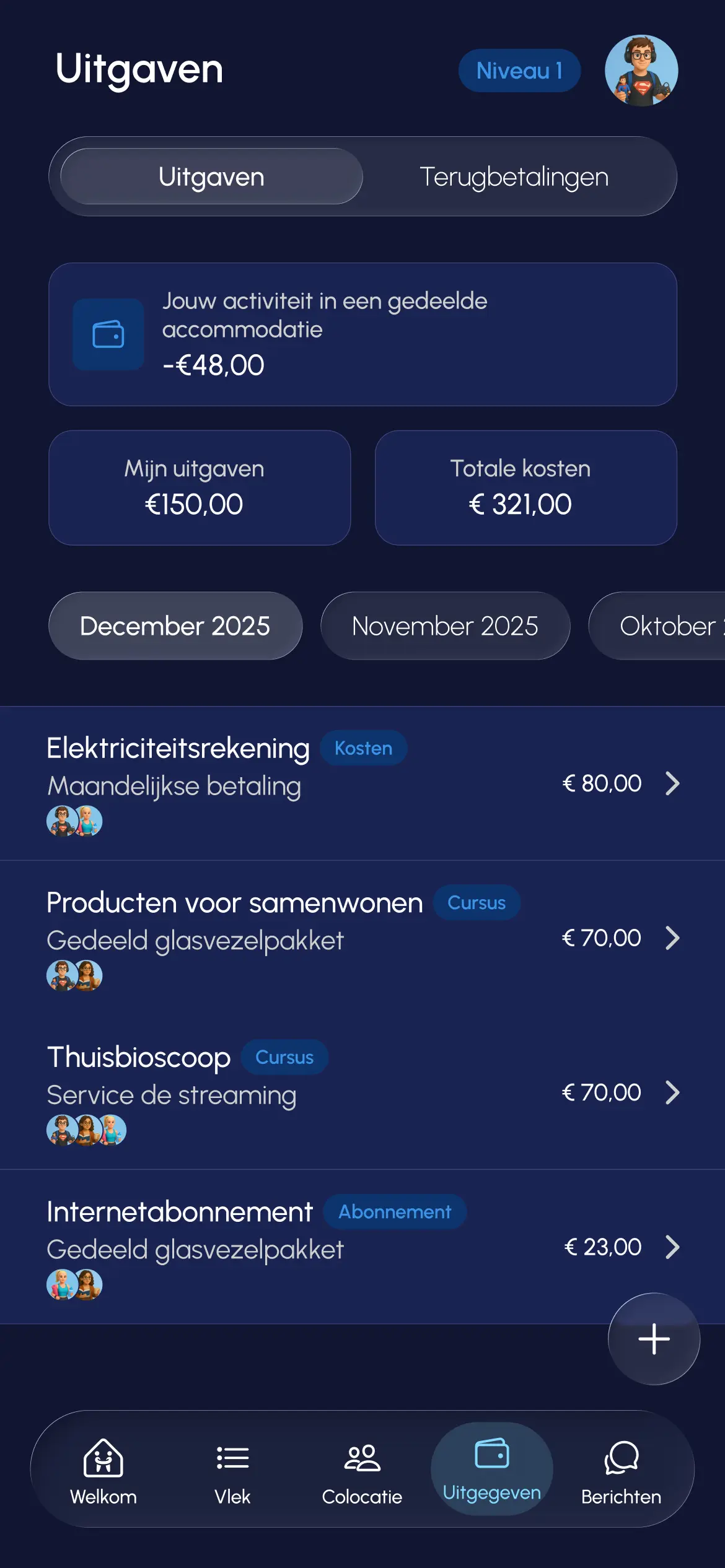 Ausgaben-Seite – Homebro App