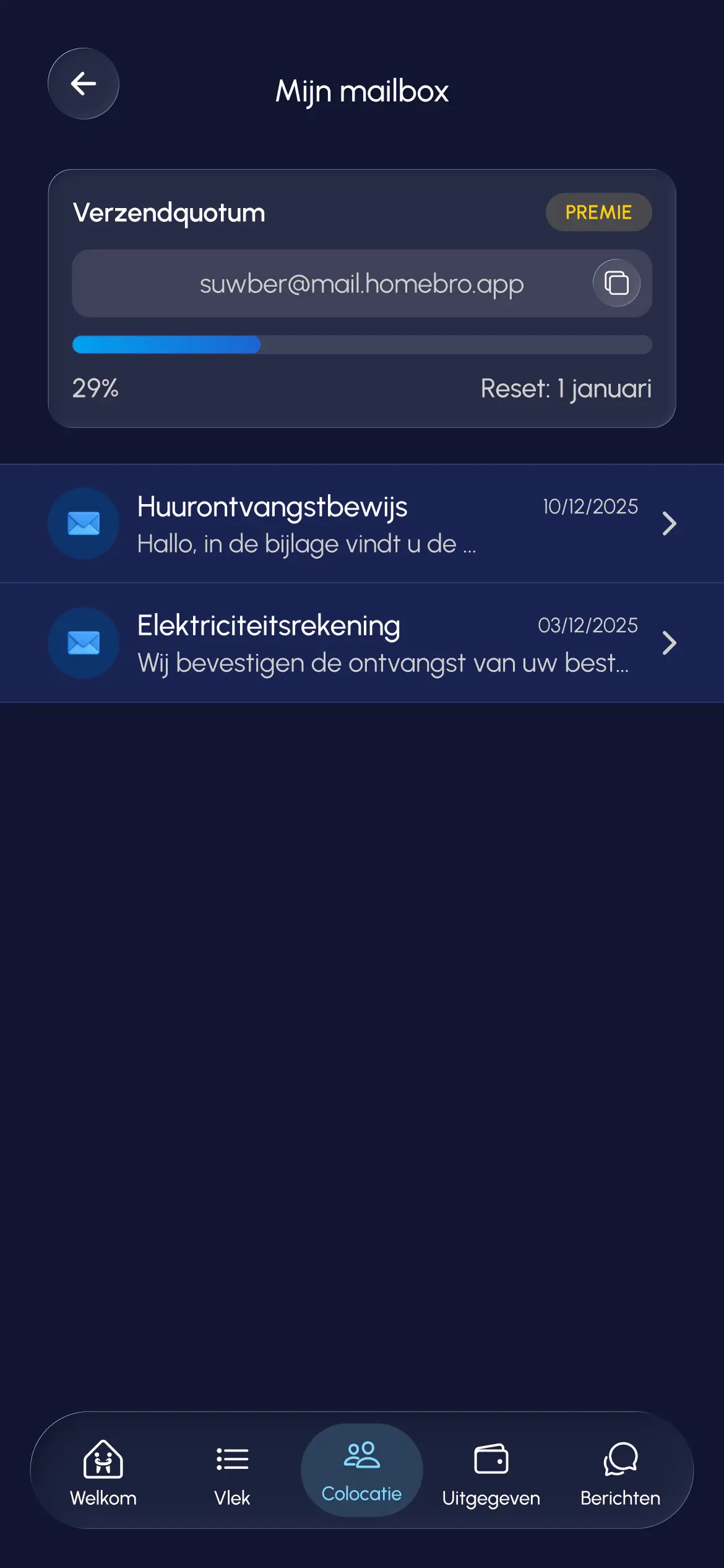 WG-Seite – Homebro App