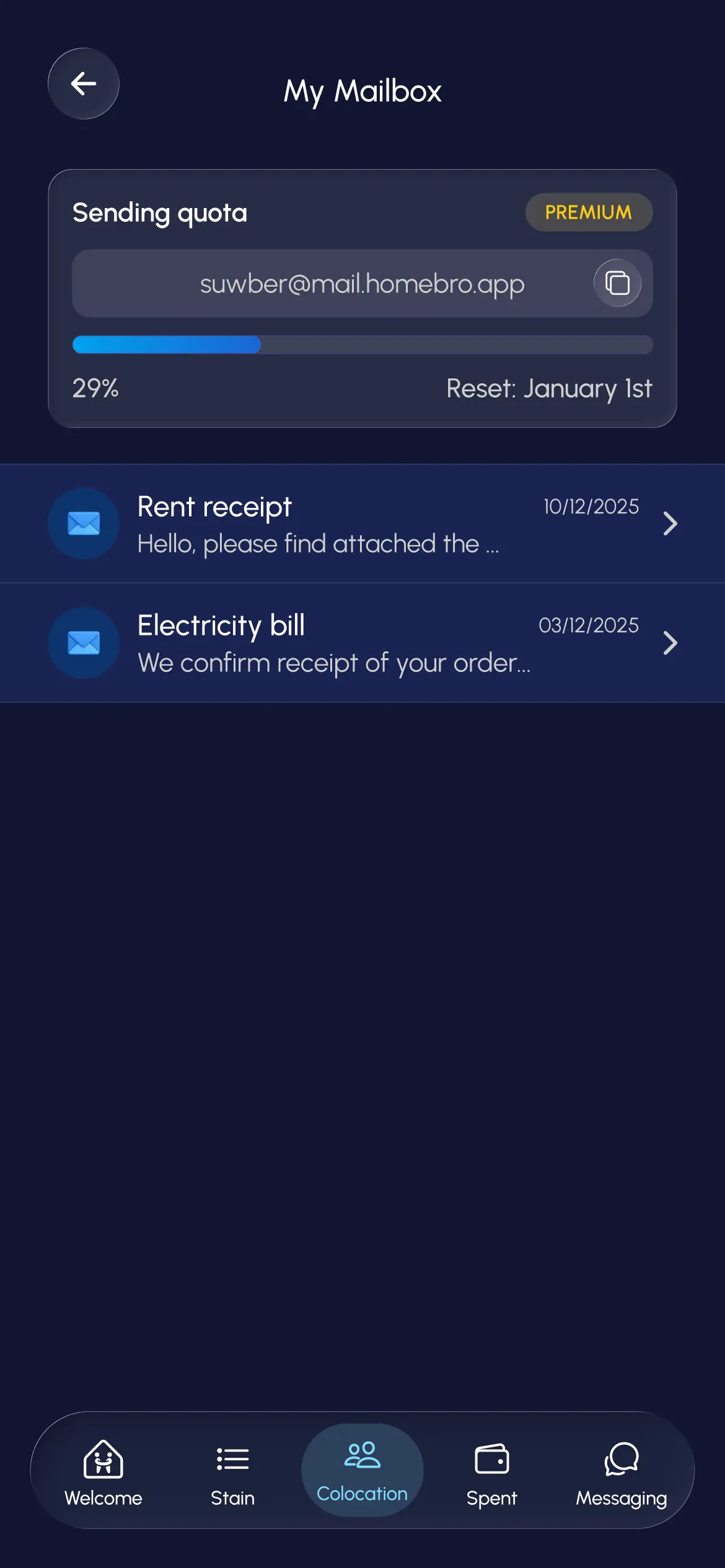 Flat page – Homebro app