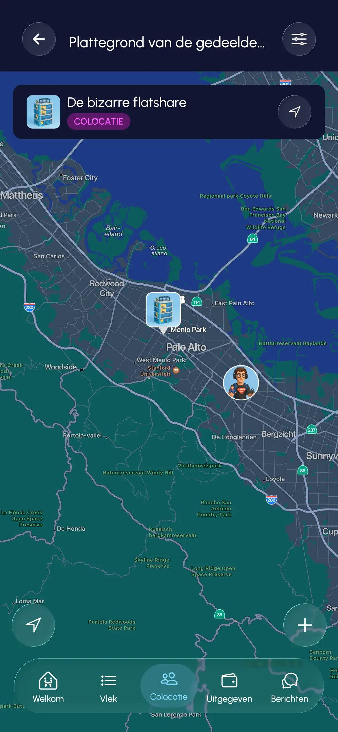 Karten-Seite – Homebro App