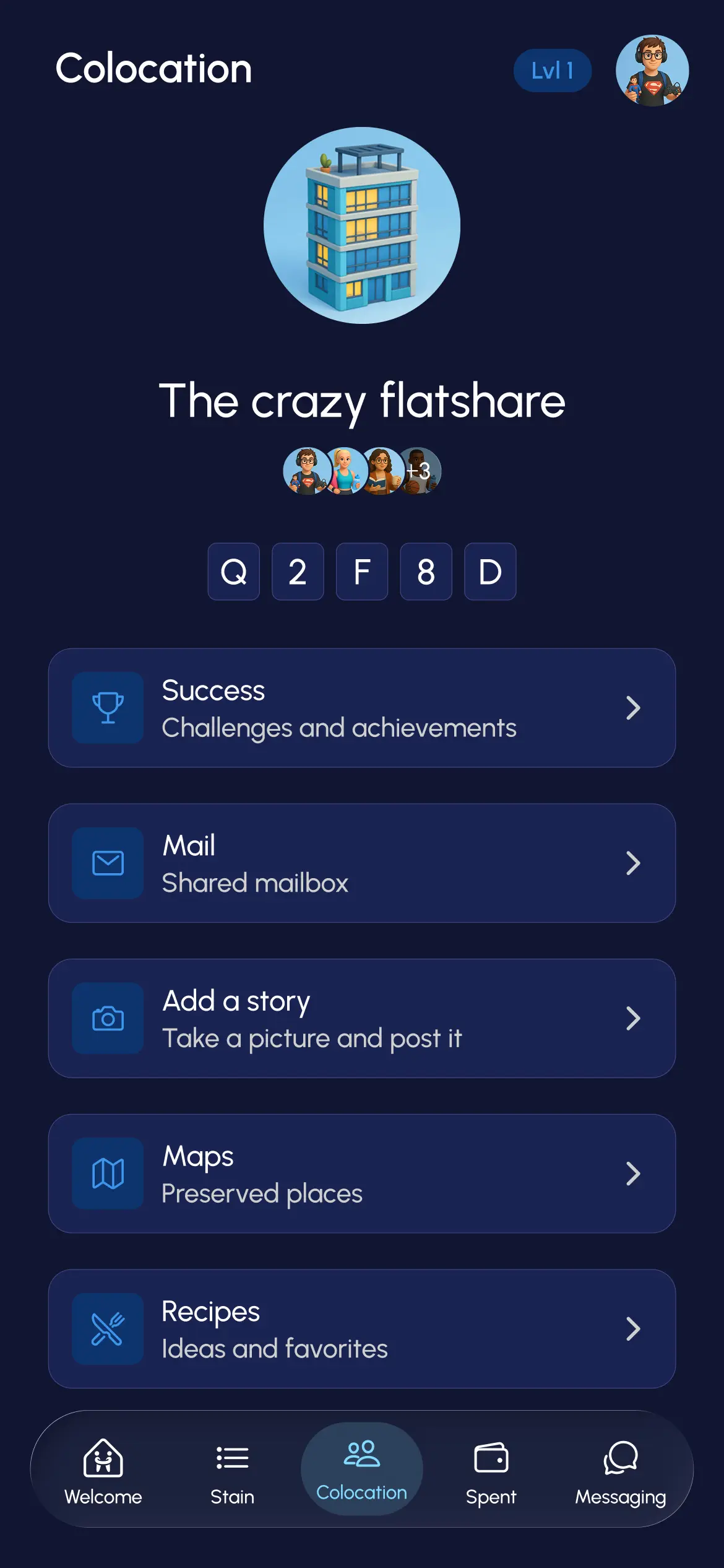 Home page – Homebro app